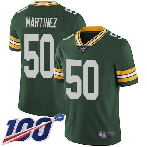 Nike Green Bay Packers #50 Blake Martinez Green Team Color Stitched 100th Season Vapor Limited Jersey