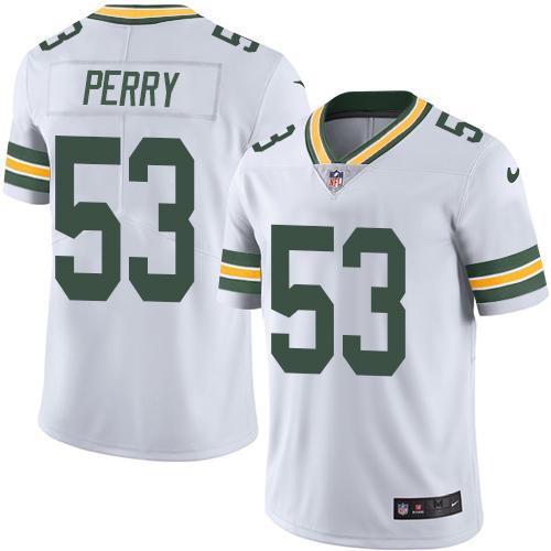 Nike Green Bay Packers #53 Nick Perry White Stitched Vapor Untouchable Limited Jersey