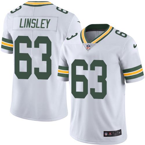 Nike Green Bay Packers #63 Corey Linsley White Stitched Vapor Untouchable Limited Jersey