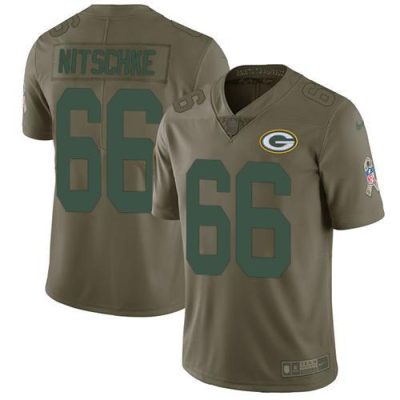 Nike Green Bay Packers #66 Ray Nitschke Olive Stitched Limited 2017 Salute To Service Jersey