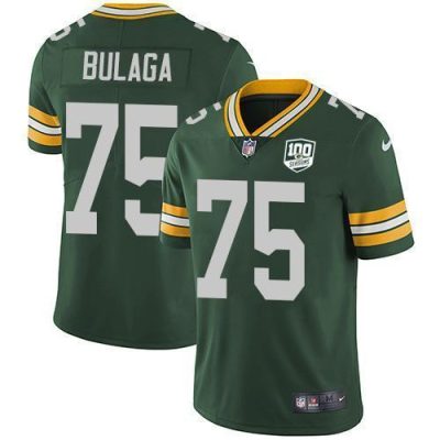 Nike Green Bay Packers #75 Bryan Bulaga Green Team Color 100th Season Stitched Vapor Untouchable Limited Jersey