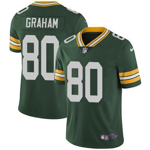 Nike Green Bay Packers #80 Jimmy Graham Green Team Color Stitched Vapor Untouchable Limited Jersey