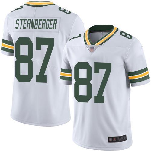 Nike Green Bay Packers #87 Jace Sternberger White Stitched Vapor Untouchable Limited Jersey