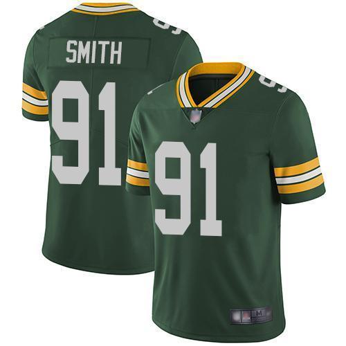 Nike Green Bay Packers #91 Preston Smith Green Team Color Stitched Vapor Untouchable Limited Jersey