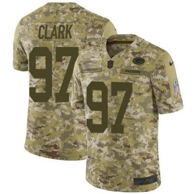 Nike Green Bay Packers #97 Kenny Clark Camo Stitched Limited 2018 Salute To Service Jersey