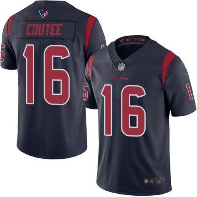 Nike Houston Texans #16 Keke Coutee Navy Blue Stitched NFL Limited Rush Jersey