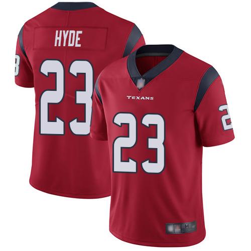 Nike Houston Texans #23 Carlos Hyde Red Alternate Stitched NFL Vapor Untouchable Limited Jersey