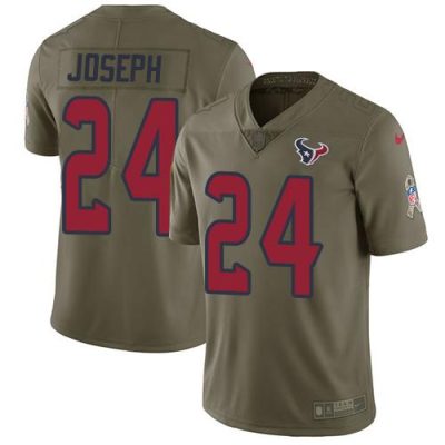 Nike Houston Texans #24 Johnathan Joseph Olive Stitched NFL Limited 2017 Salute to Service Jersey