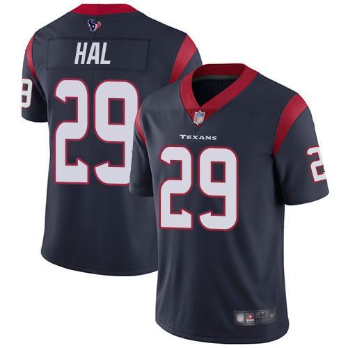 Nike Houston Texans #29 Andre Hal Navy Blue Team Color Stitched NFL Vapor Untouchable Limited Jersey