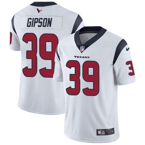 Nike Houston Texans #39 Tashaun Gipson White Stitched NFL Vapor Untouchable Limited Jersey