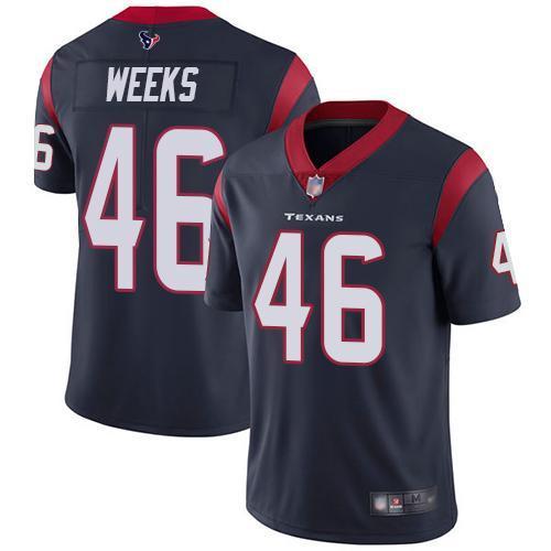 Nike Houston Texans #46 Jon Weeks Navy Blue Team Color Stitched NFL Vapor Untouchable Limited Jersey