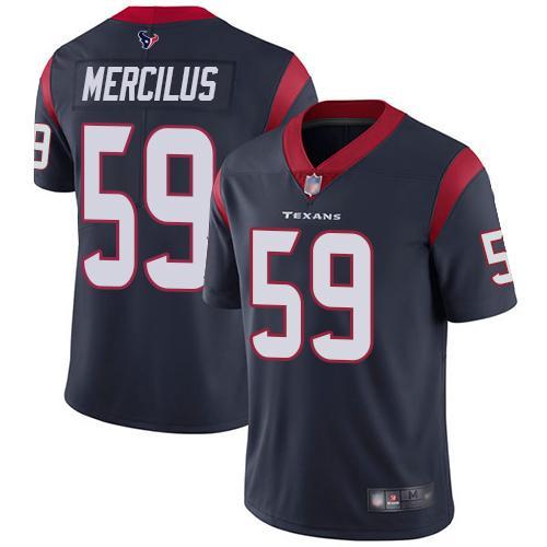 Nike Houston Texans #59 Whitney Mercilus Navy Blue Team Color Stitched NFL Vapor Untouchable Limited Jersey