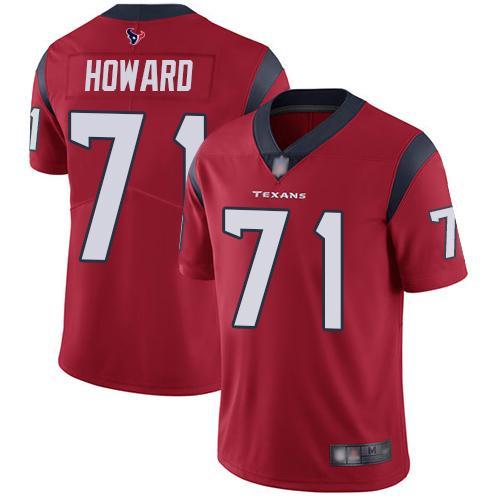 Nike Houston Texans #71 Tytus Howard Red Alternate Stitched NFL Vapor Untouchable Limited Jersey