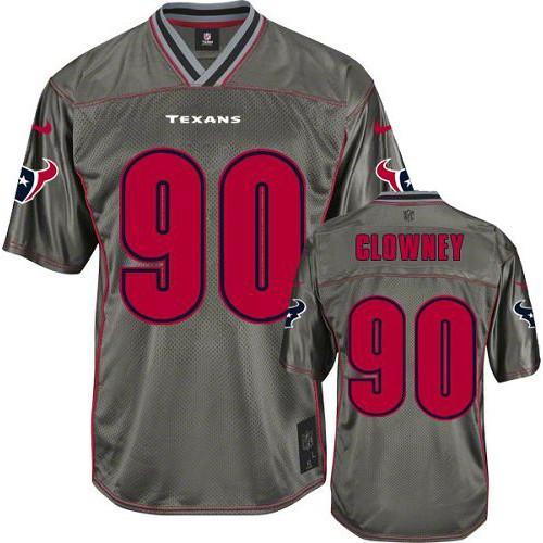 Nike Houston Texans #90 Jadeveon Clowney Grey Stitched NFL Elite Vapor Jersey