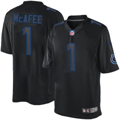 Nike Indianapolis Colts #1 Pat McAfee Black Stitched NFL Impact Limited Jersey