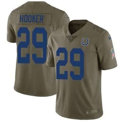 Nike Indianapolis Colts #29 Malik Hooker Olive Stitched NFL Limited 2017 Salute to Service Jersey