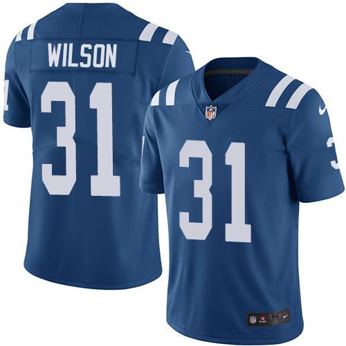 Nike Indianapolis Colts #31 Quincy Wilson Royal Blue Team Color Stitched NFL Vapor Untouchable Limited Jersey