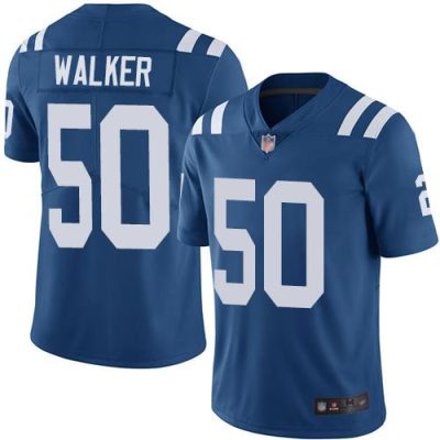 Nike Indianapolis Colts #50 Anthony Walker Royal Blue Stitched NFL Limited Rush Jersey