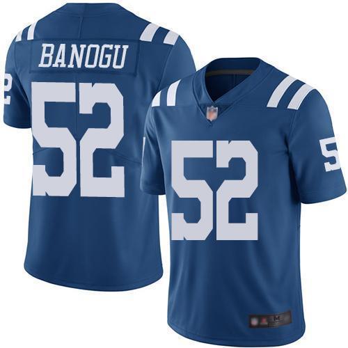 Nike Indianapolis Colts #52 Ben Banogu Royal Blue Stitched NFL Limited Rush Jersey