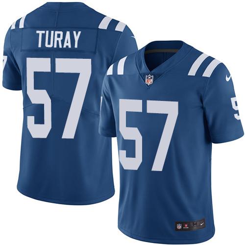 Nike Indianapolis Colts #57 Kemoko Turay Royal Blue Team Color Stitched NFL Vapor Untouchable Limited Jersey