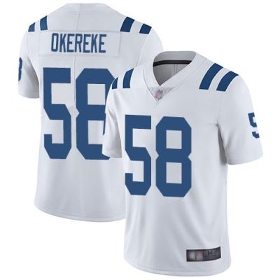 Nike Indianapolis Colts #58 Bobby Okereke White Stitched NFL Vapor Untouchable Limited Jersey