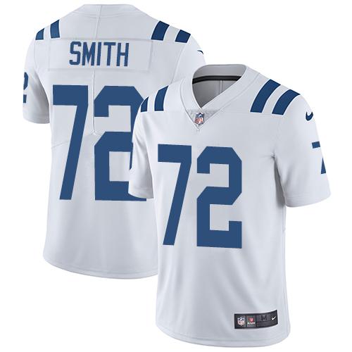 Nike Indianapolis Colts #72 Braden Smith White Stitched NFL Vapor Untouchable Limited Jersey