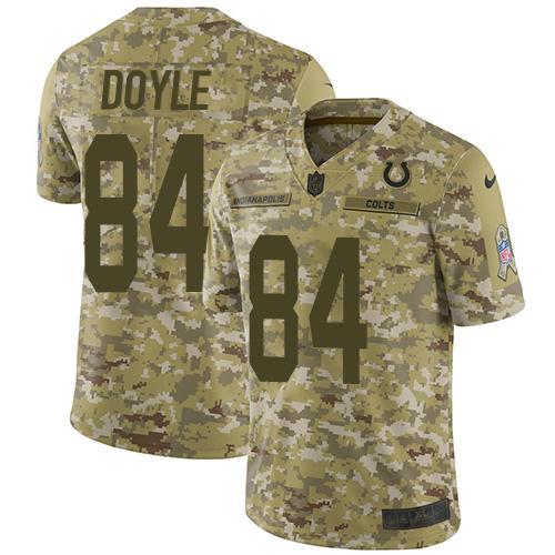 Nike Indianapolis Colts #84 Jack Doyle Camo Stitched NFL Limited 2018 Salute To Service Jersey