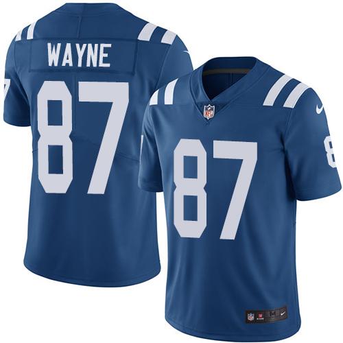 Nike Indianapolis Colts #87 Reggie Wayne Royal Blue Team Color Stitched NFL Vapor Untouchable Limited Jersey