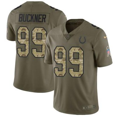 Nike Indianapolis Colts #99 DeForest Buckner Olive/Camo Stitched NFL Limited 2017 Salute To Service Jersey