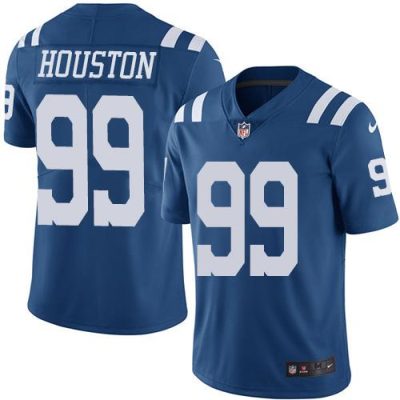 Nike Indianapolis Colts #99 Justin Houston Royal Blue Stitched NFL Limited Rush Jersey