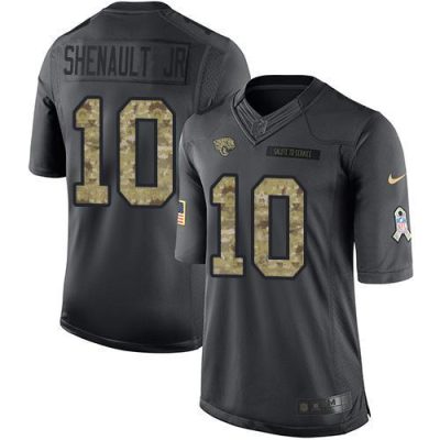 Nike Jacksonville Jaguars #10 Laviska Shenault Jr. Black Stitched NFL Limited 2016 Salute to Service Jersey
