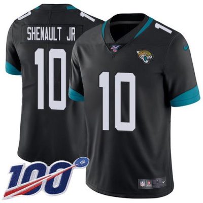 Nike Jacksonville Jaguars #10 Laviska Shenault Jr. Black Team Color Stitched NFL 100th Season Vapor Untouchable Limited Jersey