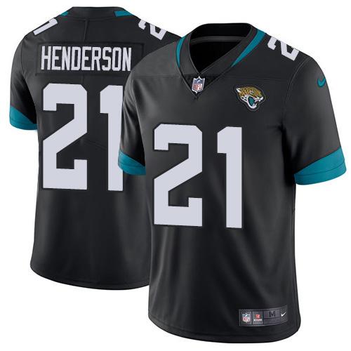 Nike Jacksonville Jaguars #21 C.J. Henderson Black Team Color Stitched NFL Vapor Untouchable Limited Jersey