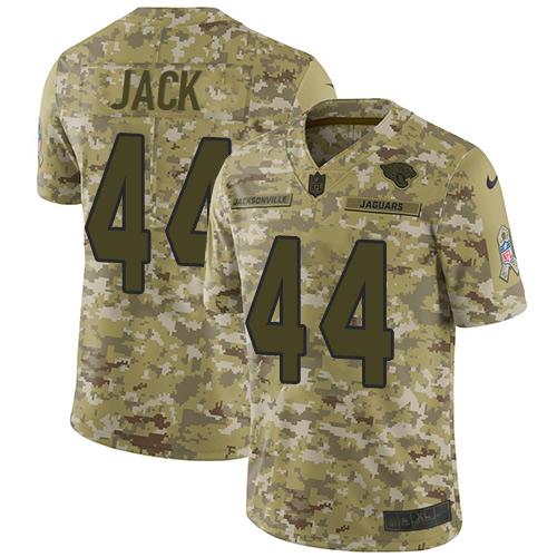 Nike Jacksonville Jaguars #44 Myles Jack Camo Stitched NFL Limited 2018 Salute To Service Jersey