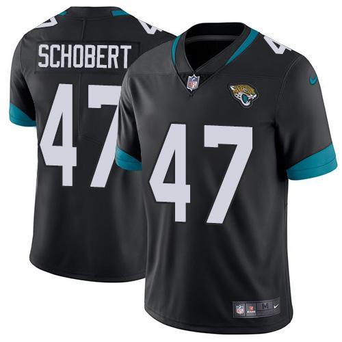 Nike Jacksonville Jaguars #47 Joe Schobert Black Team Color Stitched NFL Vapor Untouchable Limited Jersey