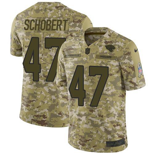 Nike Jacksonville Jaguars #47 Joe Schobert Camo Stitched NFL Limited 2018 Salute To Service Jersey