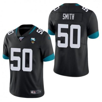 Nike Jacksonville Jaguars #50 Telvin Smith Black 25th Anniversary Vapor Limited Stitched NFL 100th Season Jersey
