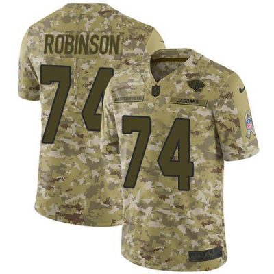Nike Jacksonville Jaguars #74 Cam Robinson Camo Stitched NFL Limited 2018 Salute To Service Jersey
