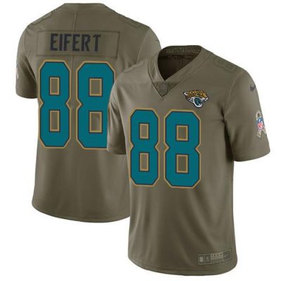 Nike Jacksonville Jaguars #88 Tyler Eifert Olive Stitched NFL Limited 2017 Salute To Service Jersey