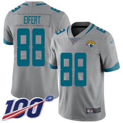 Nike Jacksonville Jaguars #88 Tyler Eifert Silver Stitched NFL Limited Inverted Legend 100th Season Jersey
