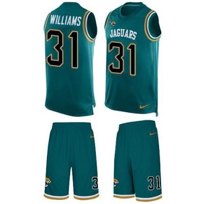 Nike Jaguars #31 Darious Williams Teal Green Alternate Stitched NFL Limited Tank Top Suit Jersey