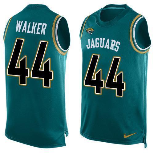 Nike Jaguars #44 Travon Walker Teal Green Team Color Stitched NFL Limited Tank Top Jersey