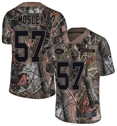 Nike Jets #57 C.J. Mosley Camo Stitched NFL Limited Rush Realtree Jersey
