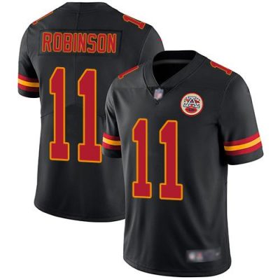 Nike Kansas City Chiefs #11 Demarcus Robinson Black Stitched NFL Limited Rush Jersey