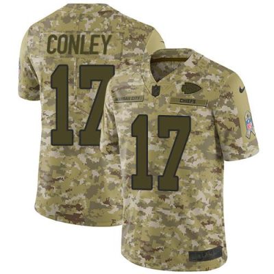 Nike Kansas City Chiefs #17 Chris Conley Camo Stitched NFL Limited 2018 Salute To Service Jersey