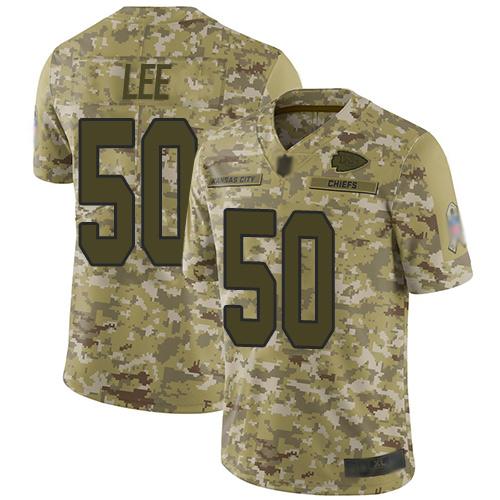 Nike Kansas City Chiefs #50 Darron Lee Camo Stitched NFL Limited 2018 Salute To Service Jersey