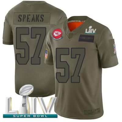 Nike Kansas City Chiefs #57 Breeland Speaks Camo Super Bowl LIV 2020 Stitched NFL Limited 2019 Salute To Service Jersey