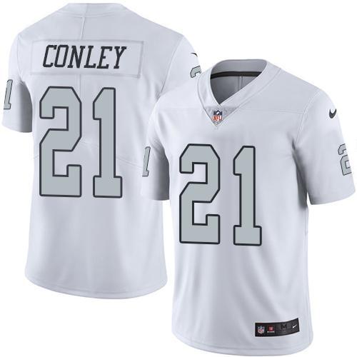 Nike Las Vegas Raiders #21 Gareon Conley White Stitched NFL Limited Rush Jersey
