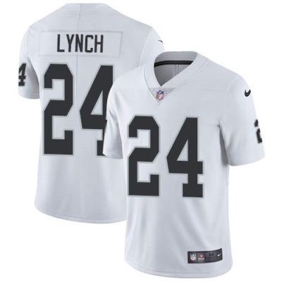 Nike Las Vegas Raiders #24 Marshawn Lynch White Stitched NFL Vapor Untouchable Limited Jersey