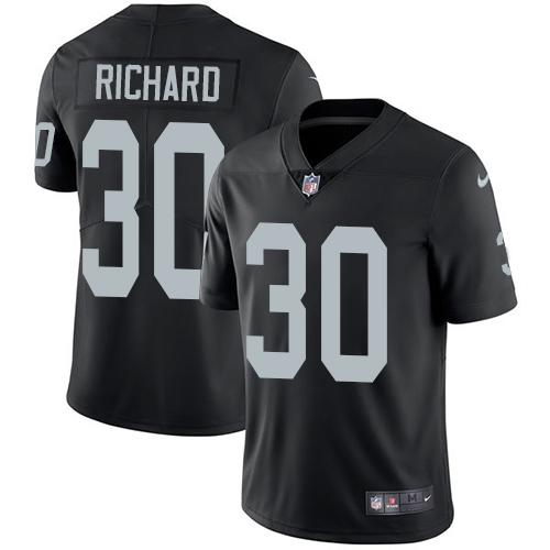 Nike Las Vegas Raiders #30 Jalen Richard Black Team Color Stitched NFL Vapor Untouchable Limited Jersey